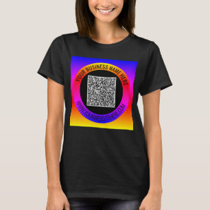 Ontwerp je eigen QR Code Business T-shirt voorbeel
