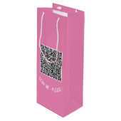 Ontwerp Je Eigen QR Code Cadeaubag Voorbeeld Wijn Cadeautas (Voorkant Gekanteld)
