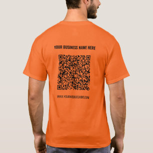 Ontwerp je eigen QR Code en Tekst Business T-Shirt