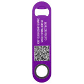 Ontwerp Je Eigen QR Code en Tekst Merk Bar Sleutel Speed Flessenopener (Achterkant)