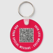 Ontwerp Je Eigen QR-code en Tekst Sleutelhanger Vo (Achterkant)