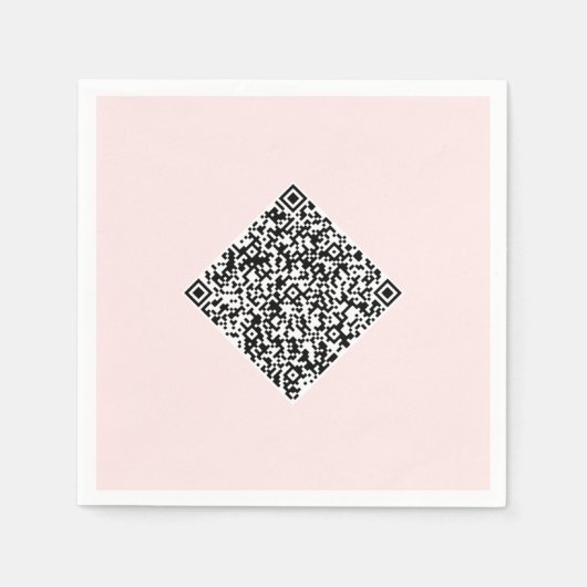 Ontwerp Je Eigen QR Code Feestservetten Voorbeeld Servet (Voorkant)