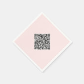 Ontwerp Je Eigen QR Code Feestservetten Voorbeeld Servet (Hoek)