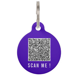 Ontwerp Je Eigen QR Code Huisdier ID Label Sjabloo Huisdierpenning