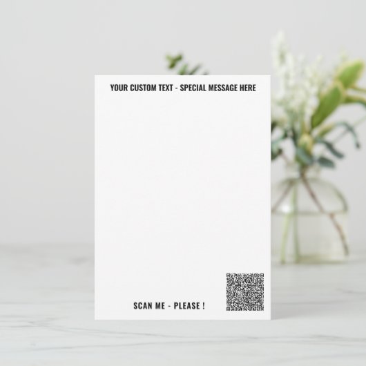 Ontwerp Je Eigen QR Code Menu Voorbeeld Aangepaste (Staand voorkant)