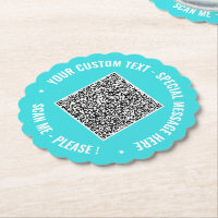 Ontwerp Je Eigen QR Code Papieren Onderzetters Aan