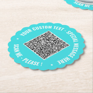 Ontwerp Je Eigen QR Code Papieren Onderzetters Aan