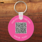 Ontwerp Je Eigen QR-code Sleutelhanger Sjabloon (Voorkant)