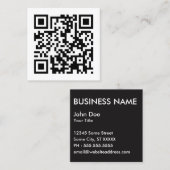 ontwerp je eigen QR code Vierkante Visitekaartje (Voorkant / Achterkant)