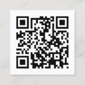 ontwerp je eigen QR code Vierkante Visitekaartje (Voorkant)