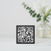 ontwerp je eigen QR code Vierkante Visitekaartje (Staand voorkant)