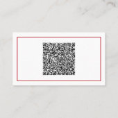 Ontwerp je eigen QR-code visitekaartjes voorbeeld (Achterkant)