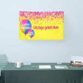 Ontwerp Je Eigen Regenboog Glitters Spandoek (Beurs)