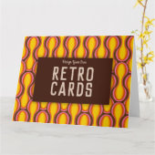 Ontwerp je eigen Retro Kaarten! Kaart (Gele Bloem)