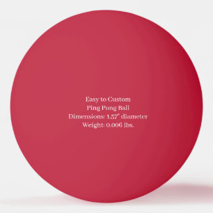 Ontwerp je eigen rode één ster pingpongbal