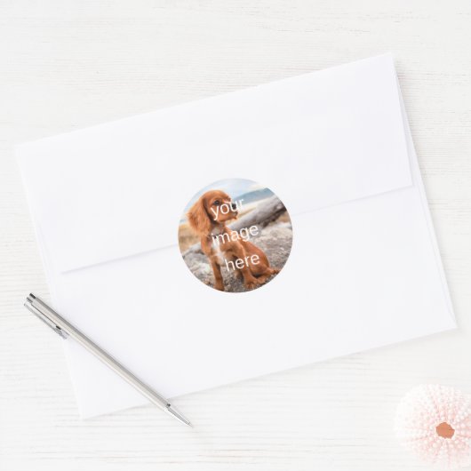 ONTWERP JE EIGEN RONDE STICKER (Envelop)