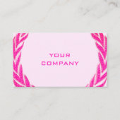 Ontwerp je eigen roze glitter Visitekaartje (Voorkant)