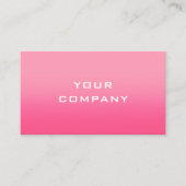 Ontwerp je eigen roze visitekaartje (Voorkant)