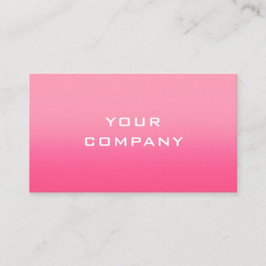 Ontwerp je eigen roze visitekaartje (Voorkant)