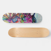 Ontwerp Je Eigen Skateboard Fantasie Vogel in Vluc (Horizontaal)