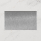 Ontwerp je eigen Steel Grey Pro standaard Visitekaartje (Achterkant)