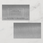 Ontwerp je eigen Steel Grey Pro standaard Visitekaartje (Voorkant / Achterkant)