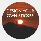 ONTWERP JE EIGEN STICKERS STICKER (Voorkant)