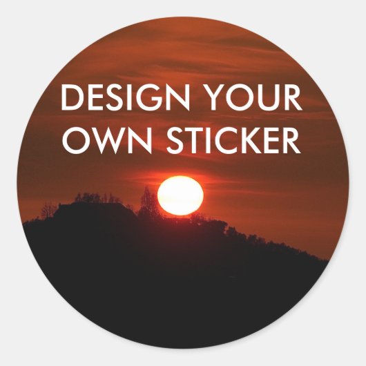 ONTWERP JE EIGEN STICKERS STICKER (Voorkant)