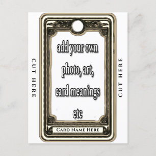 Ontwerp Je Eigen Tarotkaart Briefkaart