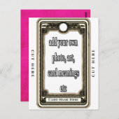 Ontwerp Je Eigen Tarotkaart Briefkaart (Voorkant / Achterkant)