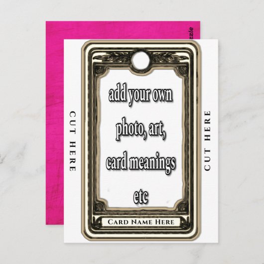 Ontwerp Je Eigen Tarotkaart Briefkaart (Voorkant / Achterkant)