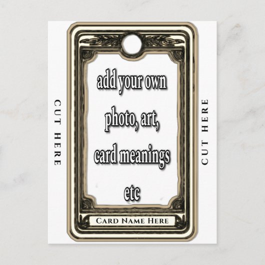 Ontwerp Je Eigen Tarotkaart Briefkaart (Voorkant)