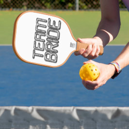 Ontwerp je eigen team bruid leuke spelletjes pickleball paddle