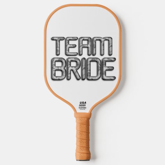 Ontwerp je eigen team bruid leuke spelletjes pickleball paddle (Voorkant)
