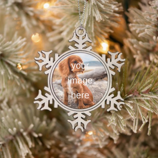 ONTWERP JE EIGEN TIN SNEEUWVLOK ORNAMENT (Boom)