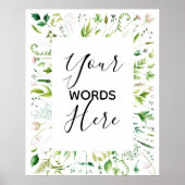 ontwerp je eigen trouwbord poster (Voorkant)