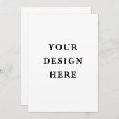 Ontwerp Je Eigen Uitnodiging (Voorkant / Achterkant)