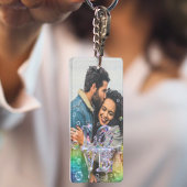 Ontwerp je eigen unieke leuke fotobel sleutelhanger