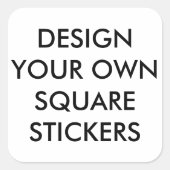 Ontwerp je eigen vierkante Stickers (6) (Voorkant)