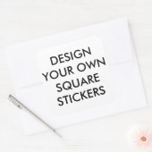 Ontwerp je eigen vierkante Stickers (6) (Envelop)