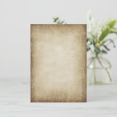 Ontwerp Je Eigen Vintage Papier Uitnodigingen (Staand voorkant)