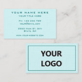 Ontwerp je eigen Visitekaartje Kies kleuren (Voorkant / Achterkant)