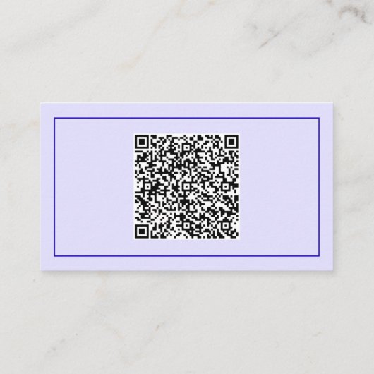 Ontwerp je eigen Visitekaartje met QR Code (Achterkant)