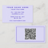 Ontwerp je eigen Visitekaartje met QR Code (Voorkant / Achterkant)