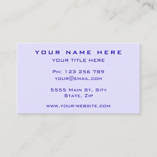 Ontwerp je eigen Visitekaartje met QR Code (Voorkant)