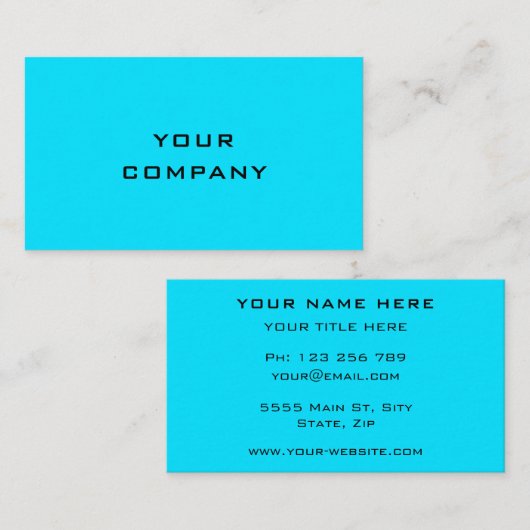 Ontwerp je eigen Visitekaartjes Kies kleuren (Voorkant / Achterkant)