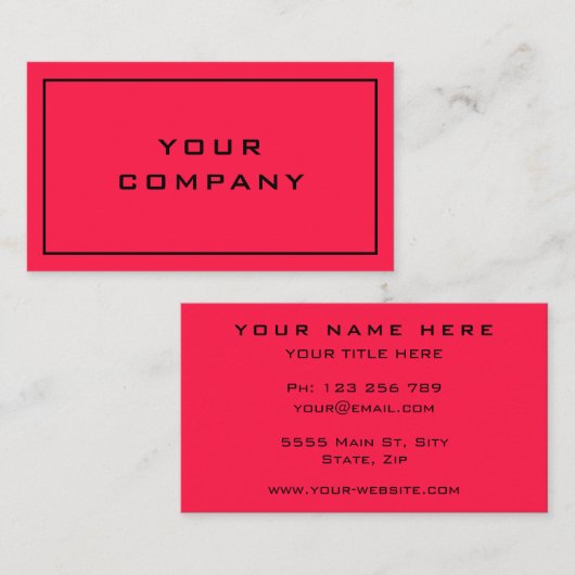 Ontwerp je eigen Visitekaartjes Kies kleuren (Voorkant / Achterkant)