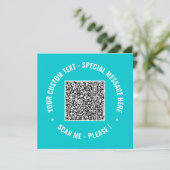 Ontwerp Je Eigen Wenskaart met QR Code Voorbeeld (Staand voorkant)