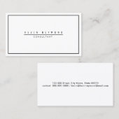 Ontwerp je eigen White & Plain Professional Visitekaartje (Voorkant / Achterkant)