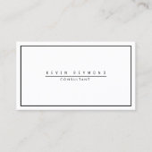 Ontwerp je eigen White & Plain Professional Visitekaartje (Voorkant)